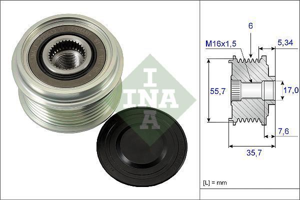 Ina 535007710 Alternatör Kasnağı Captıva Lacettı / Vıto 108 110 2