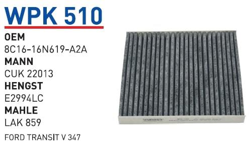 WUNDER WPK510 POLEN FİLTRESİ - FORD TRANSiT V 347