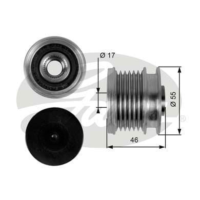 Gates Oap7092 Alternatör Kasnağı Mercedes C Serısı C180 C200 C250