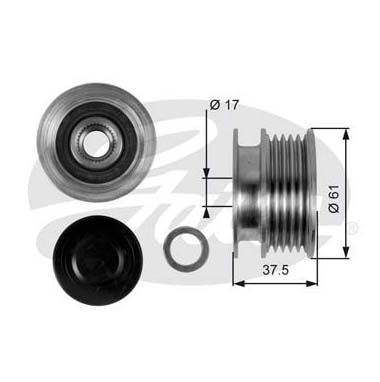 Gates Oap7108 Alternatör Kasnağı Clıo Iı Iıı Kangoo Megane Iı / L