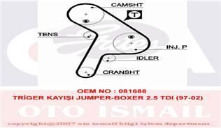 Gates 5471Xs Triger Eksantrik Kayışı Boxer / Jumper 2.5 Tdı 8V 14