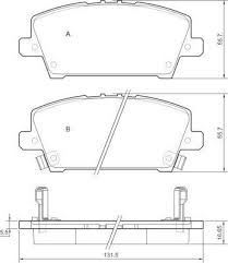 VALEO 670803 ÖN BALATA HONDA CIVIC 06 1.4I-1.8I-2.2I CDTI