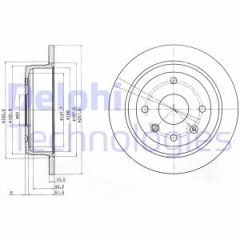 Delphi Bg4091 Fren Diski Arka Nubıra 2003 Sonrası Lacettı 04-