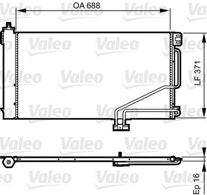 VALEO 814186 KONDENSER MB W171 SLK CLASS