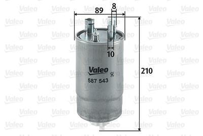 Valeo 587543 Yakıt Filtresi (Mazot) Fıat Grande Punto 1.3 D Multı