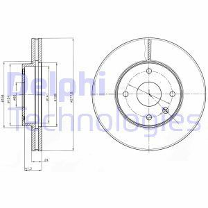 Delphi Bg4193 Fren Diski Ön Epıca 2006 Sonrası Havalı 278Mm