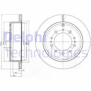 Delphi Bg4275 Fren Diski Arka Land Cruıser 2008 Sonrası Takım