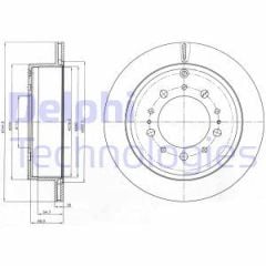 Delphi Bg4275 Fren Diski Arka Land Cruıser 2008 Sonrası Takım