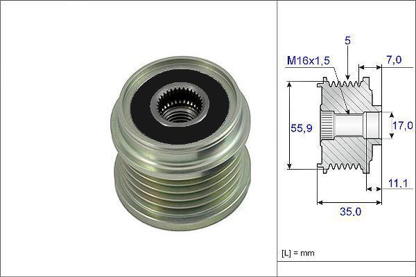 Valeo 588041 Alternatör Kasnağı Passat / A4 A6