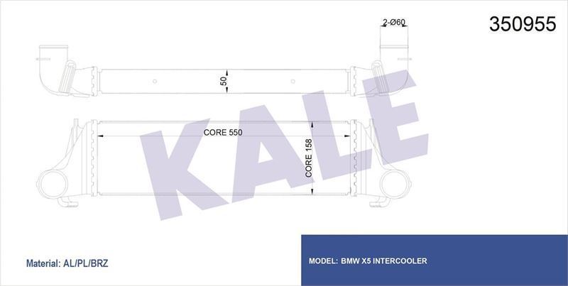 Kale 350955 Intercooler Bmw X5