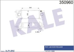 Kale 350960 İntercooler Al/Pl/Brz Land Rover Freelander