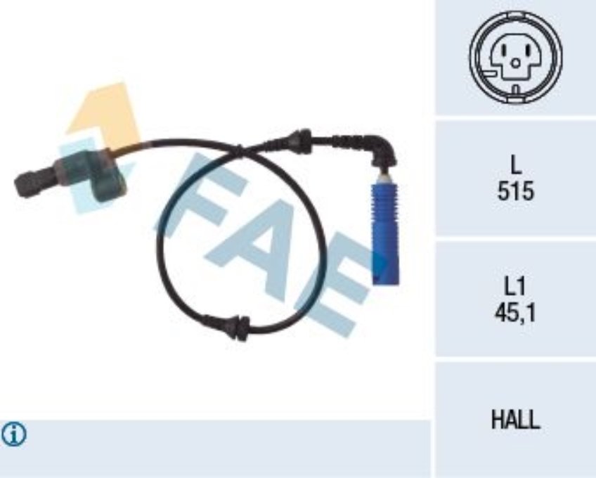 Fae 78033 Sensör Abs E-46 Ön Sağ 09/01