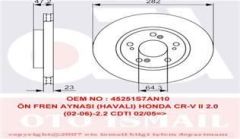 Trw Df4486 Fren Diski Ön Cıvıc 01-11 Crv 02-06 Fr-V 2005 Sonrası Stream 00