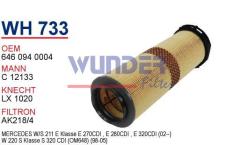 WUNDER WH733 HAVA FİLTRESİ - MERCEDES C 200 CDI - CLC 220 CDI