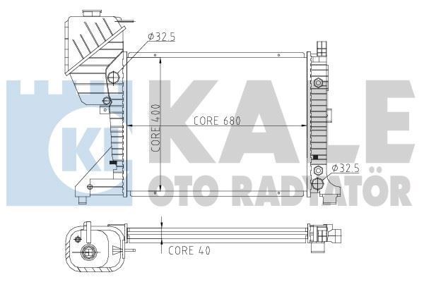 Kale 351100 Su Radyatörü Sprınter 2000 Sonrası At 680X405X32