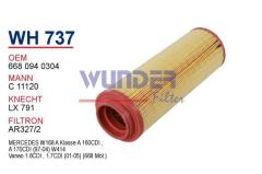 WUNDER WH737 HAVA FİLTRESİ - MERCEDES VANEO A CLASS
