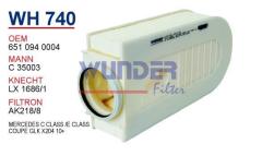 WUNDER WH740 HAVA  FİLTRESİ - MERCEDES C-KLASSE/ E-KLASSECOUPE- G