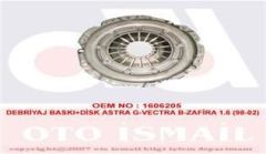 VALEO 821303 DEBRİYAJ SETİ ASTRA G 00- H 04- VECTRA C VECTRA B 95