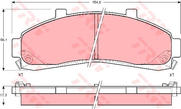 Trw Gdb4010 Fren Balatası Ön Explorer Iı 1995 Sonrası / Mazda B 84-