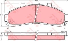 Trw Gdb4010 Fren Balatası Ön Explorer Iı 1995 Sonrası / Mazda B 84-