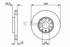 Bosch 0986479R82 Fren Diski Ön Exeo Passat B5 2000 Sonrası / 100 1990 Sonrası A4 A6