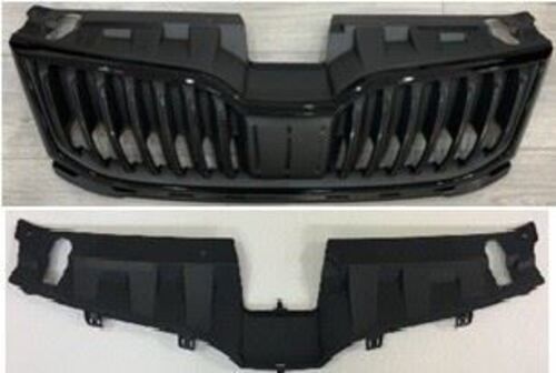 Monreal 70798 Ön Panjur ve Üst Plastik Komple Siyah Çerçeveli Parlak Siyah Octavia 2018- 5E0853653A
