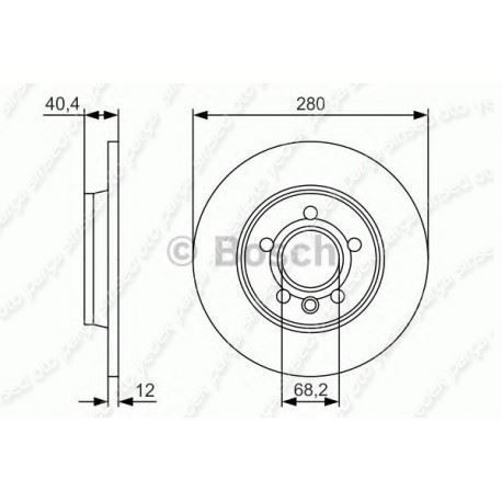Bosch 0986479R91 Fren Diski Arka Transporter T4 T4 1997-2003 Düz 280M