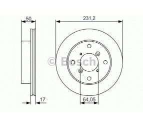 Bosch 0986479R96 Fren Diski Ön Justy 95-03 / Alto 1995 Sonrası Swıft Sf310