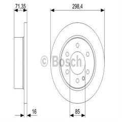 Bosch 0986479S05 Fren Diski Arka Crafter 2006 Sonrası / Sprınter 2006 Sonrası 298X1