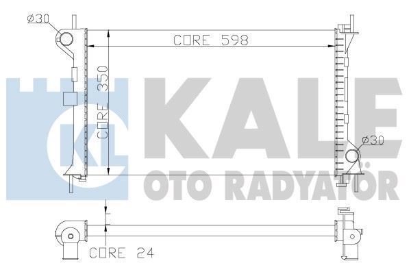 Kale 344165 Su Radyatörü Focus 1.6 1.8 2.0 Rs St170 1998-2004 Brazıng