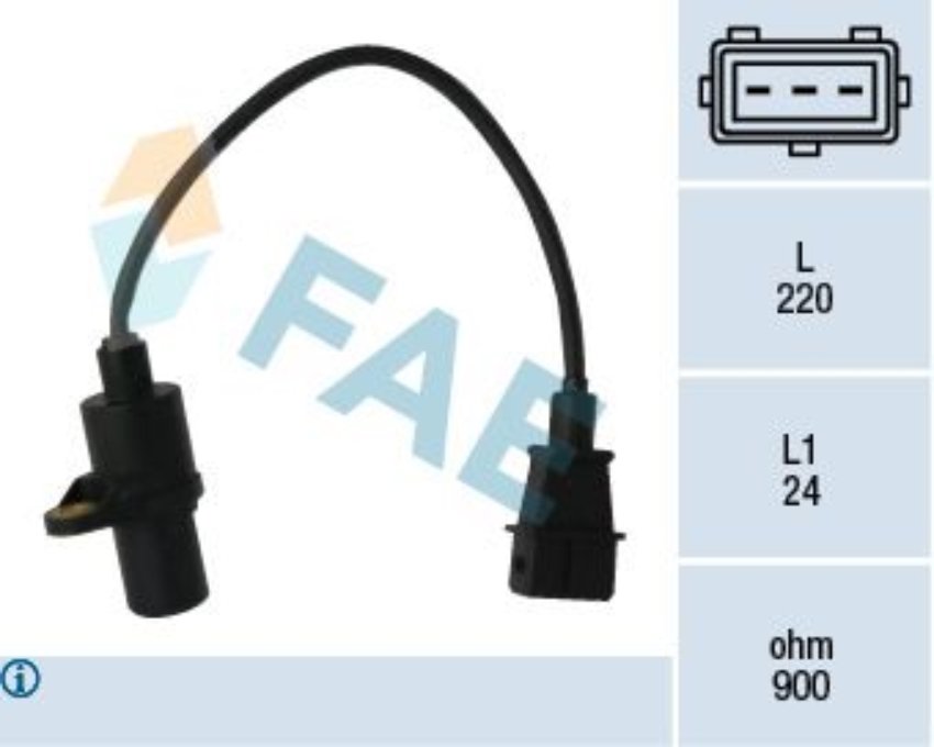 Fae 79049 Krank Pozisyon Sensörü 3 Fişli Accent 1994-2000 ( Yumur