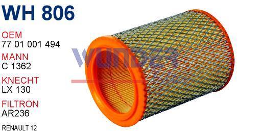 WUNDER WH806 HAVA FİLTRESİ - RENAULT 12
