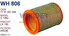 WUNDER WH806 HAVA FİLTRESİ - RENAULT 12