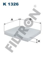 Filtron K1326 Kabin Filtresi Ford Ranger12=- 2.2 Tdci 125Hp 11=-
