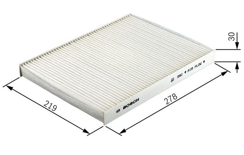 BOSCH 1987432114 Polen Filtresi Amarok 10> Touareg 03> Transporter T5 03> Q7 06> Cayenne 03>