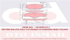 Trw Gdb454 Fren Balatası Ön Golf I Golf Iı 1983 Sonrası Golf Iıı 1991 Sonrası Jetta