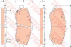 Trw Gdb4605 Fren Balatası Ön Freemont  2011 Sonrası / Cherokee 2001 Sonrası Wrangler