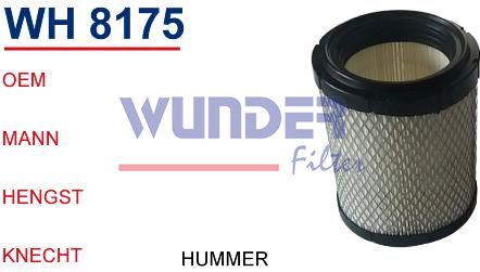 WUNDER WH8175 HAVA  FİLTRESİ - CHRSYLER SEBRING 2,7 L 2001 - 2006