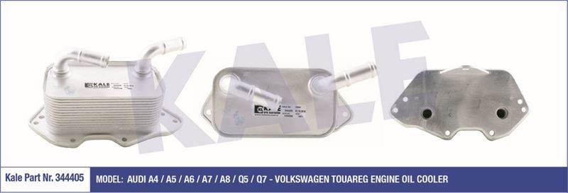 Kale 344405 Yağ Soğutucusu Touareg 7P  2010 Sonrası 3.0 Tsı / A4 2005 Sonrası 3.0 Tf