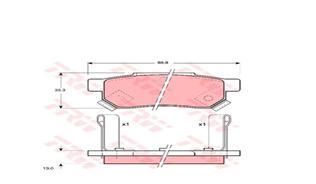 Trw Gdb499 Fren Balatası Arka Cıvıc 96-00 Concerto 1989 Sonrası Integra 97