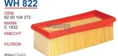 WUNDER WH822 HAVA FİLTRESİ - RENAULT CLiO II