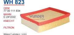 WUNDER WH823 HAVA FİLTRESİ - RENAULT LAGUNA II 1,9 DCİ