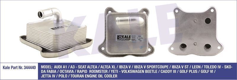 Kale 344440 Yağ Soğutucusu Golf Vı 2008 Sonrası 1.2 Tsı Polo V 2009 Sonrası Jetta I