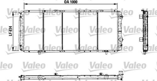 VALEO 731013 SU RADYATÖRÜ CORSA B 93-00 MT NAC COMBO 93-00 1.2 1.
