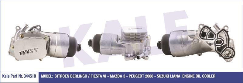 Kale 344510 Yağ Soğutucusu 206 207 307 2008 Bıpper / C2 C3 Nemo B