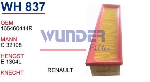 WUNDER WH837 HAVA FİLTRESİ - RENAULT