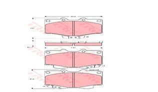 Trw Gdb797 Fren Balatası Ön Land Cruıser 1990 Sonrası 4 Runner 1995 Sonrası Hılux 9