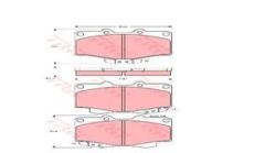 Trw Gdb797 Fren Balatası Ön Land Cruıser 1990 Sonrası 4 Runner 1995 Sonrası Hılux 9