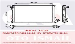 VALEO 731384 SU RADYATÖRÜ 406 95- 1.8 1.8 16V 2.0 16V AT AC