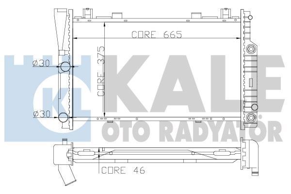 Kale 351700 Su Radyatörü 300 Se300 Sel S 320S 280 667X468X42